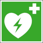 Erste-Hilfe-Schild - langnachleuchtend Automatisierter externer Defibrillator (AED)