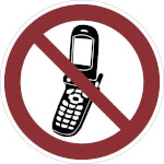 Verbotsschild Foto-Handy benutzen verboten