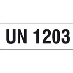 Gefahrgutaufkleber mit UN-Nummer UN 1203