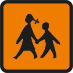 Schulbusschild, magnetisch für den Aussen und Innenbereich möglich