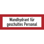 Hinweisschilder für die Feuerwehr