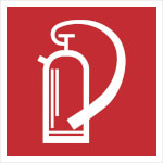 Brandschutzschild - langnachleuchtend Feuerlöscher