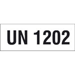 Gefahrgutaufkleber mit UN-Nummer UN 1202