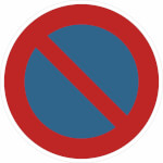 Verkehrsschild Eingeschränktes Haltverbot  VZ: 286