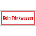 Hinweisschild - Wald- und Freizeitanlagen Kein Trinkwasser