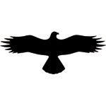Aufkleber zum Vogelschutz Symbol - Bussard -
