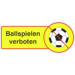 Rondenschild Ballspielen verboten