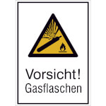 Warn-Kombischild Vorsicht! Gasflaschen