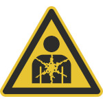 Warnschild Warnung vor gesundheitsschädlichen Stoffen oder Gemischen