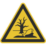 Warnschild Warnung vor umweltgefährdenden Stoffen oder Gemischen