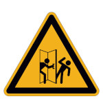 Warnschild Warnung vor Verletzungsgefahr