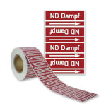Rohrleitungskennzeichnungsband ND Dampf