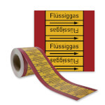 Rohrleitungskennzeichnungsband Flüssiggas
