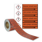 Rohrleitungskennzeichnungsband Abwasser schwach sauer