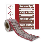 Rohrleitungskennzeichnungsband Abwasser Glycol