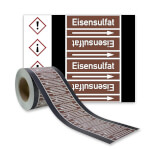 Rohrleitungskennzeichnungsband Eisensulfat
