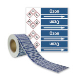 Rohrleitungskennzeichnungsband Ozon