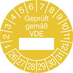 Prüfplakette Geprüft gemäß VDE 