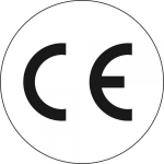 CE-Kennzeichnung auf Bogen Text: CE