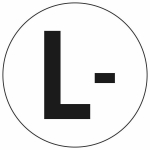 Etiketten- Kennzeichnung elektrischer Leiter -  L- ( Negativ)