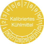 Prüfplakette Kalibriertes Prüfmittel in Jahresfarbe