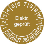 Prüfplakette Elektr. Geprüft