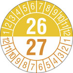 Prüfplakette Jahresplakette mit Prüfzeitraum 1 Jahr