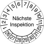 Prüfplakette Nächste Inspektion