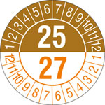 Prüfplakette Jahresplakette mit Prüfzeitraum 2 Jahre