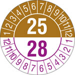 Prüfplakette Jahresplakette mit Prüfzeitraum 3 Jahre