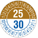 Prüfplakette Jahresplakette mit Prüfzeitraum 5 Jahre