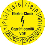 Prüfplakette Elektro-Check - Geprüft gemäß VDE