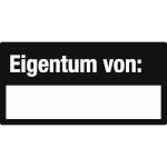Inventaretiketten Eigentum von: