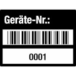 Inventaretiketten Geräte-Nr.: