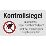 Kontrollsiegel Inhalt bei beschädigtem Siegel überprüfen
