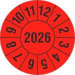 Prüfplakette Jahresplakette mit 4-stelliger Jahreszahl