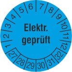 Prüfplakette Elektr. Geprüft