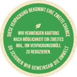 Verpackungsetikett aus Graspapier Paketaufkleber für wiederverwendete Versandkartons