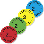 Inventuretiketten, blau Inventur