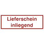 Verpackungsetikett Lieferschein inliegend