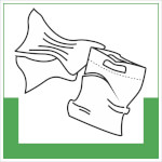 Abfallkennzeichnung - Symbolschild Folie