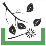 Abfallkennzeichnung - Symbolschild Grünabfälle