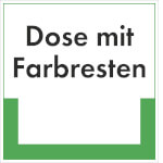 Abfallkennzeichnung - Textschild