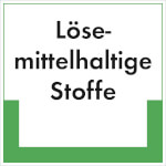 Abfallkennzeichnung - Textschild Lösemittelhaltige Stoffe