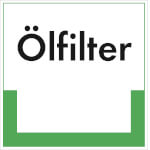 Abfallkennzeichnung - Textschild