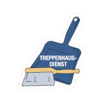 Hinweisschild Treppenhausreinigung zur Kennzeichnung am Briefkasten oder an Türen