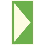 Erste Hilfe-Zusatzschild - langnachleuchtend Richtungsangabe gerade