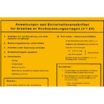 Aushang - Elektrotechnik Anweisungen und Sicherheitsvorschriften für Arbeiten an Hochspannungsanlagen