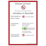 Aushang - Brandschutz Brandschutzordnung Teil A