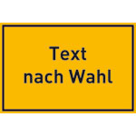 Individuell gefertigtes Hinweisschild zur Baustellenkennzeichnung mit Text und Sicherheitszeichen, PVC-Hartschaumplatte 3,0 mm weiß,